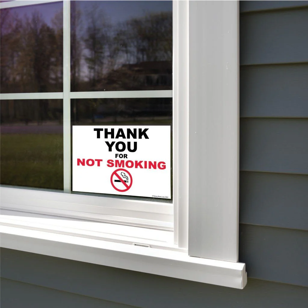 Thank You For Not Smoking Sign or Sticker - #2 - Image 6