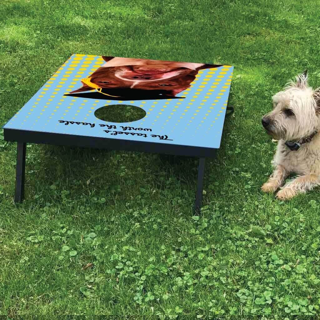 The Tassel's Worth the Hassle Graduation Cornhole Bean Bag Toss Game - Image 2