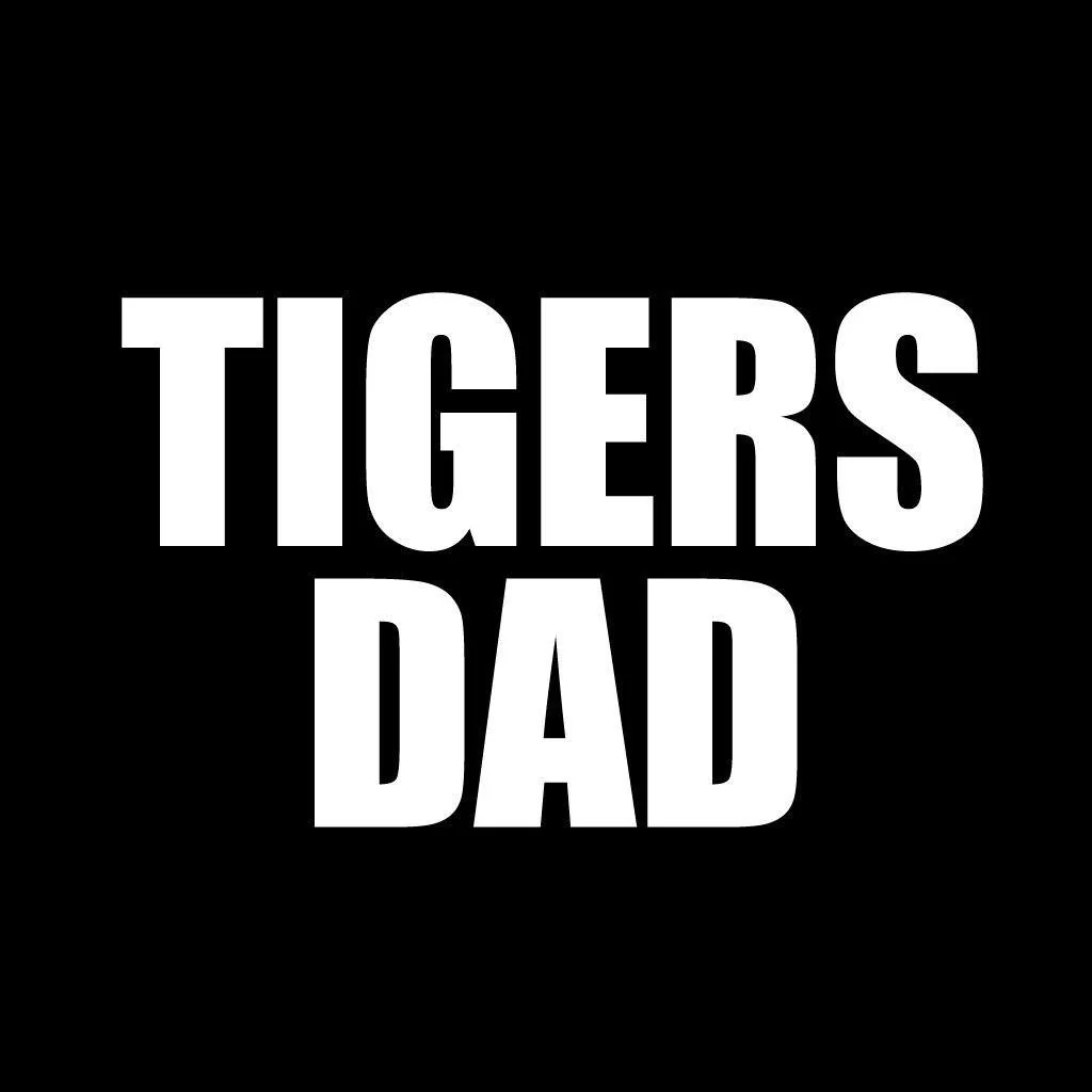Tigers Dad Black Folding Camping Chair - Image 2