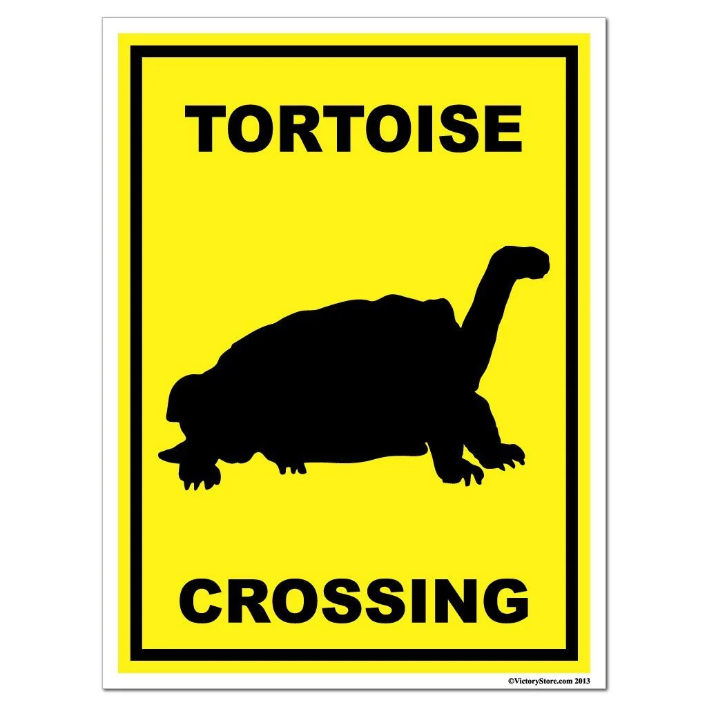 Tortoise Crossing Sign or Sticker - Image 5