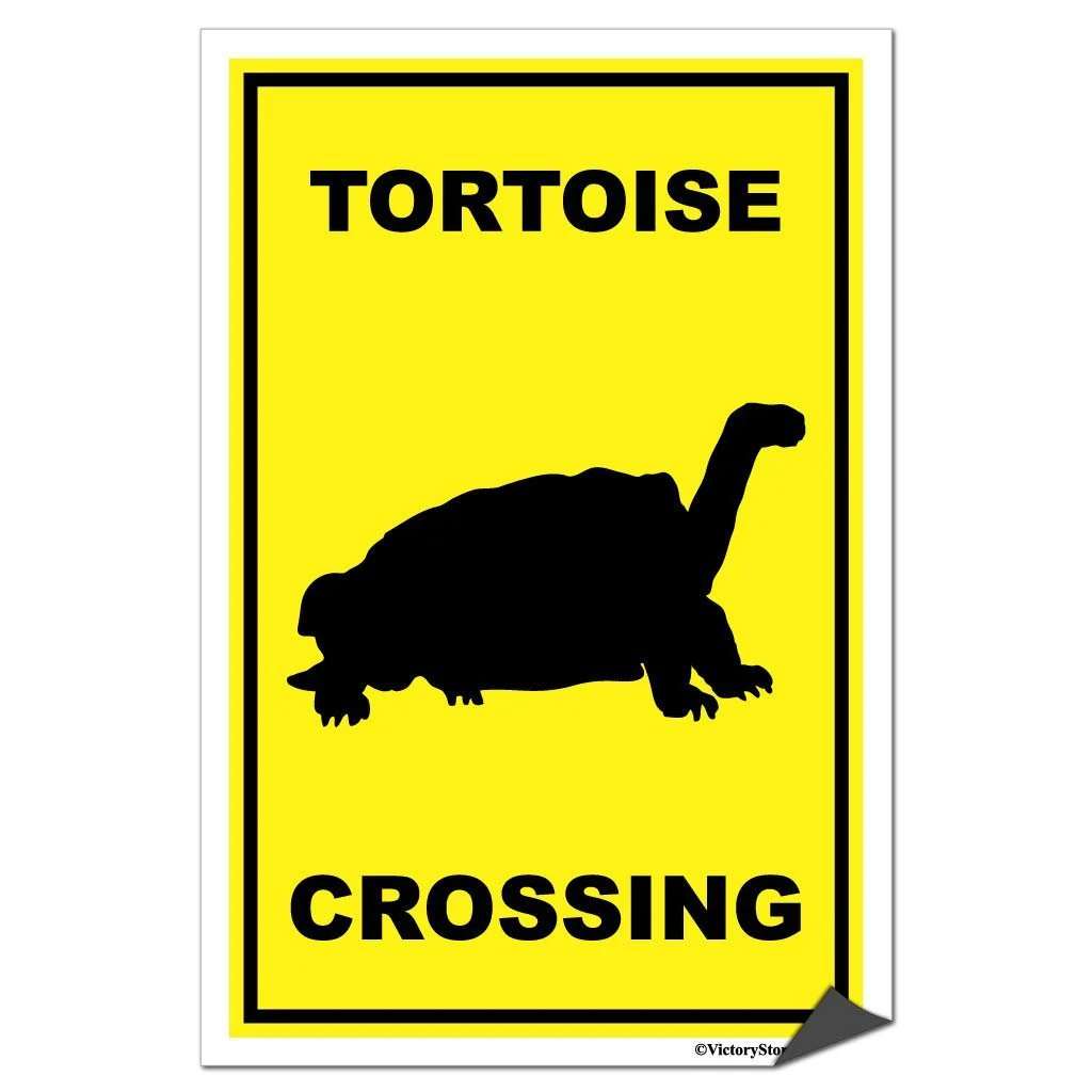 Tortoise Crossing Sign or Sticker - Image 7