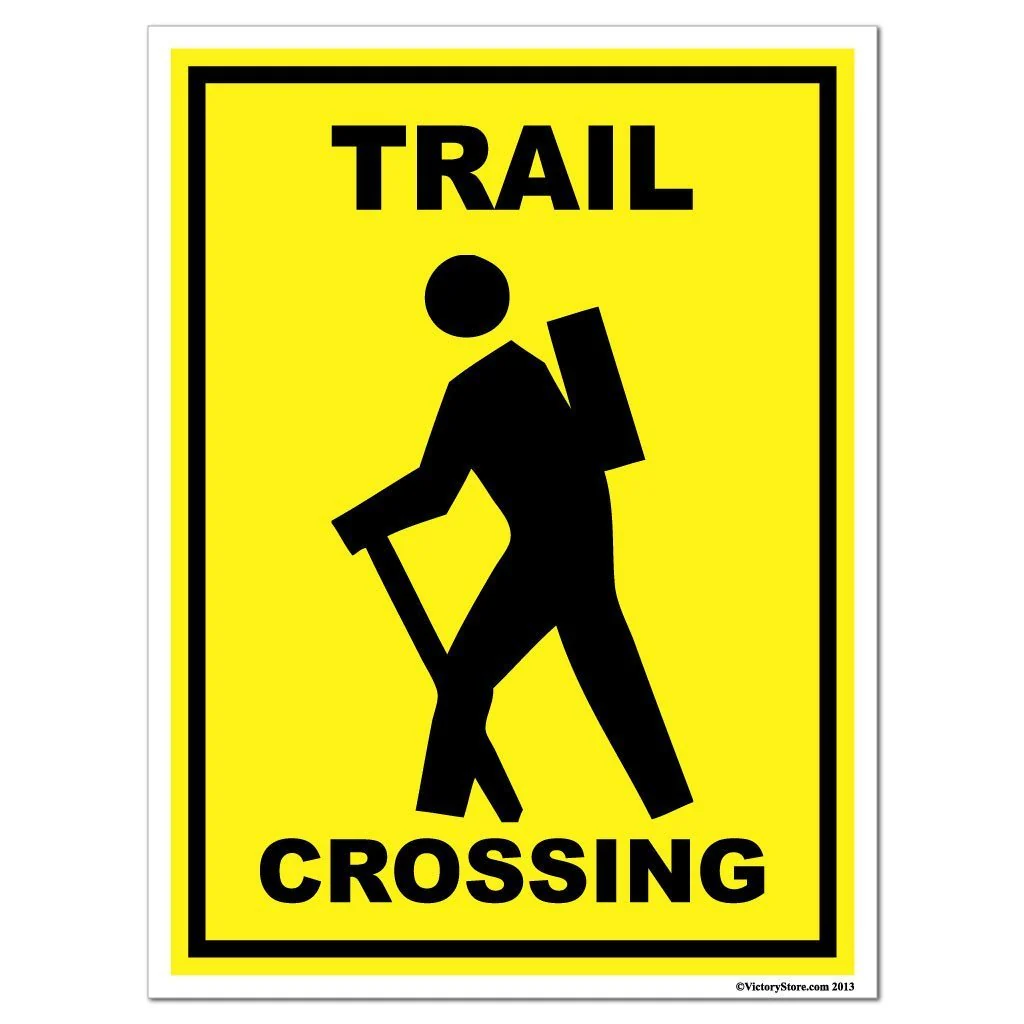 Trail Crossing Sign or Sticker - Image 4