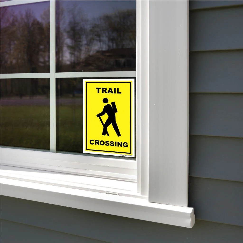 Trail Crossing Sign or Sticker - Image 8
