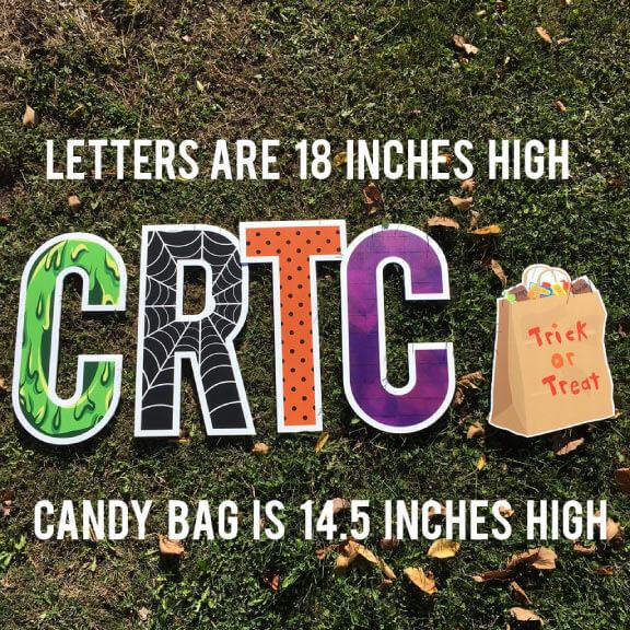 Trick Or Treaters Welcome Halloween Yard Letters 23 pc set - Image 2