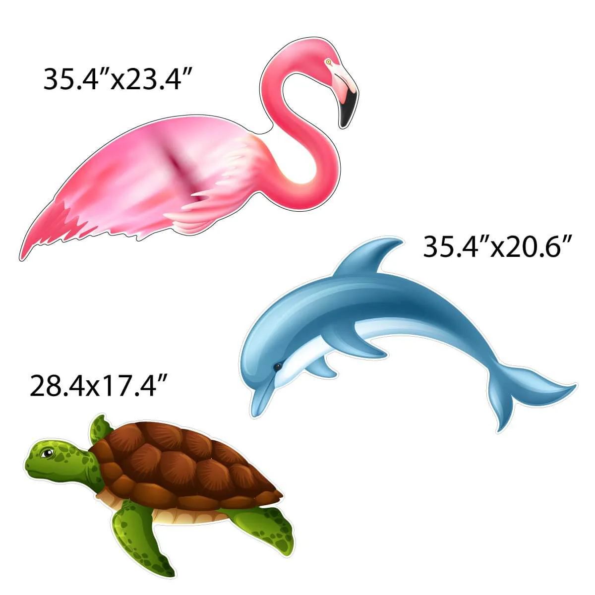 Tropical Theme Yard Card Flair 10 pc Set - Image 2