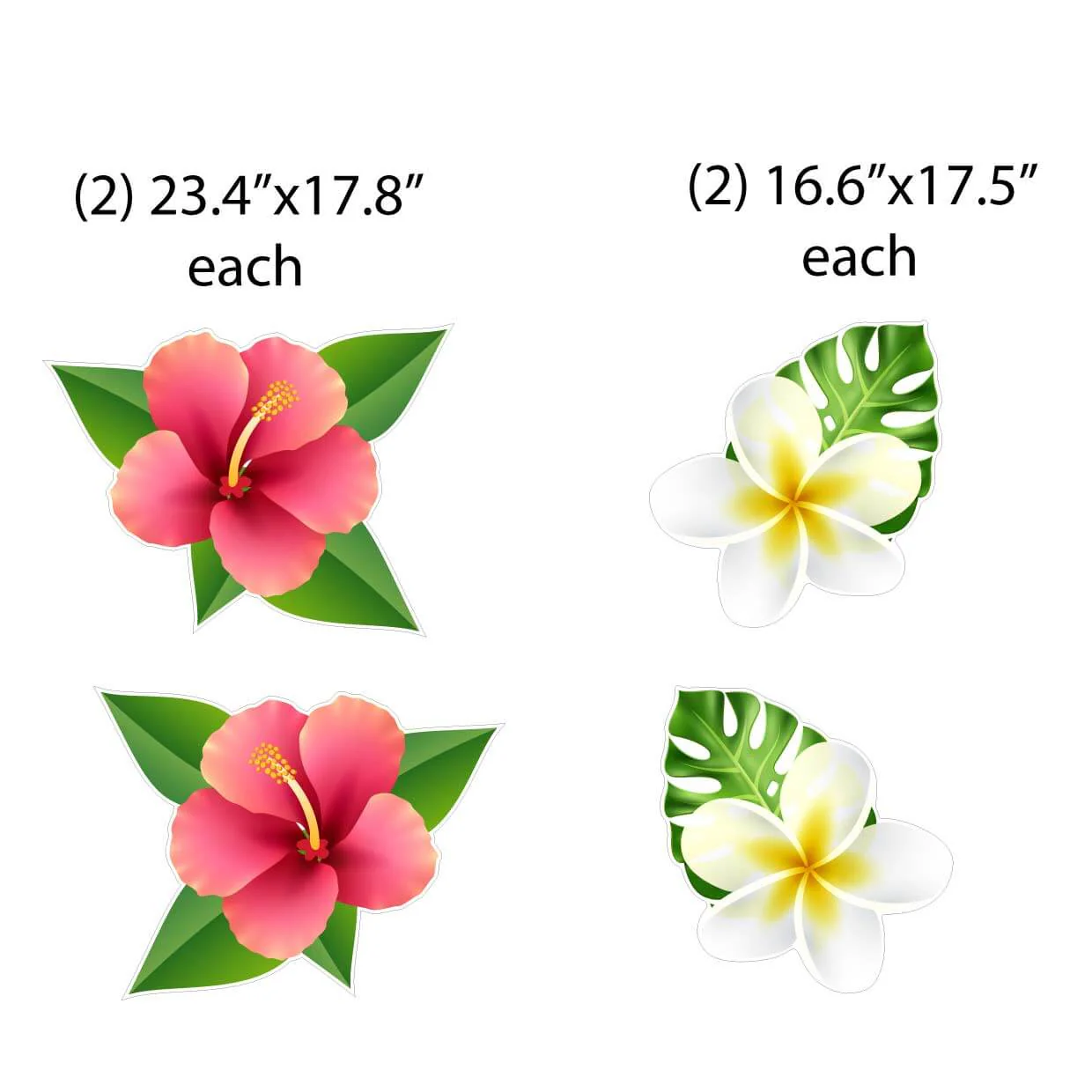 Tropical Theme Yard Card Flair 10 pc Set - Image 3