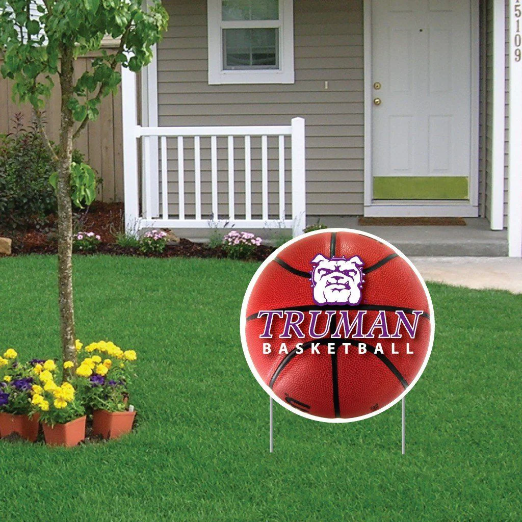 Truman State University Basketball Yard Sign