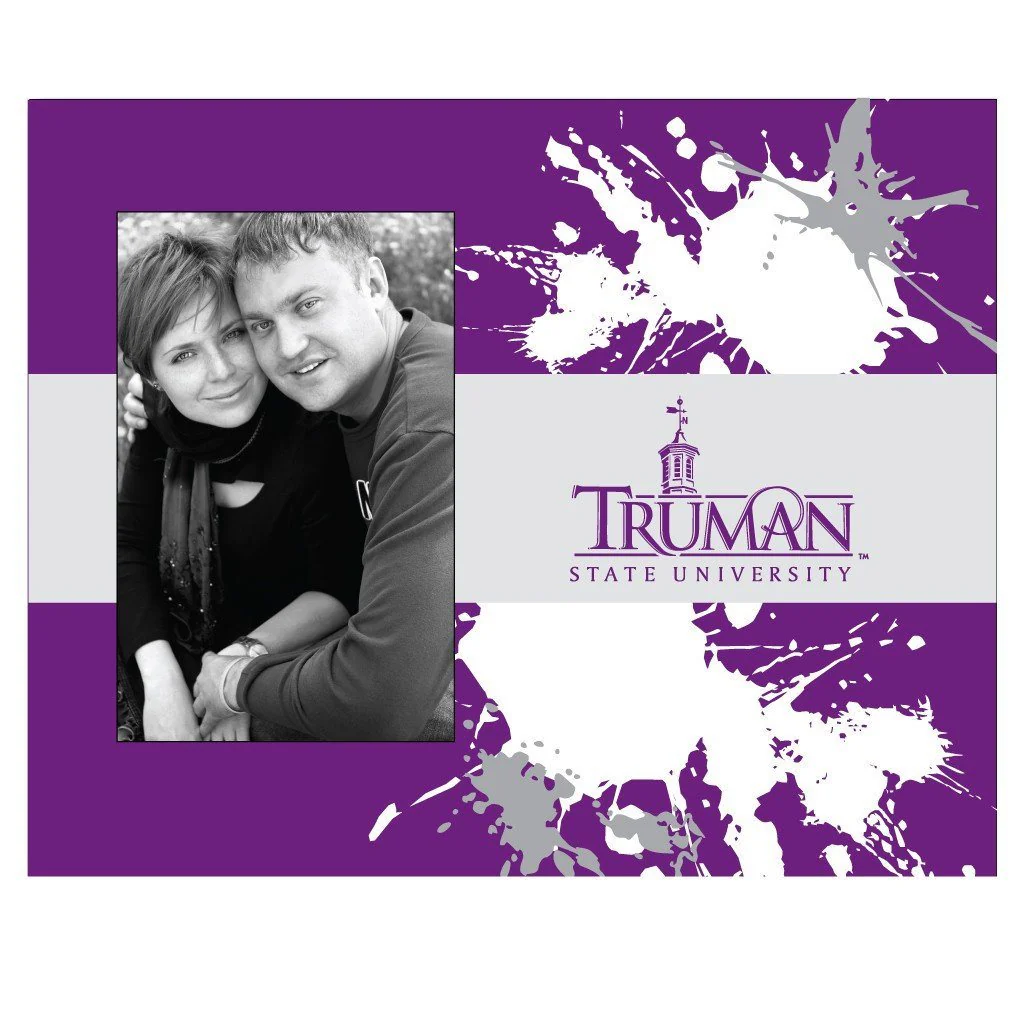 Truman State University Paint Splatter Picture Frame