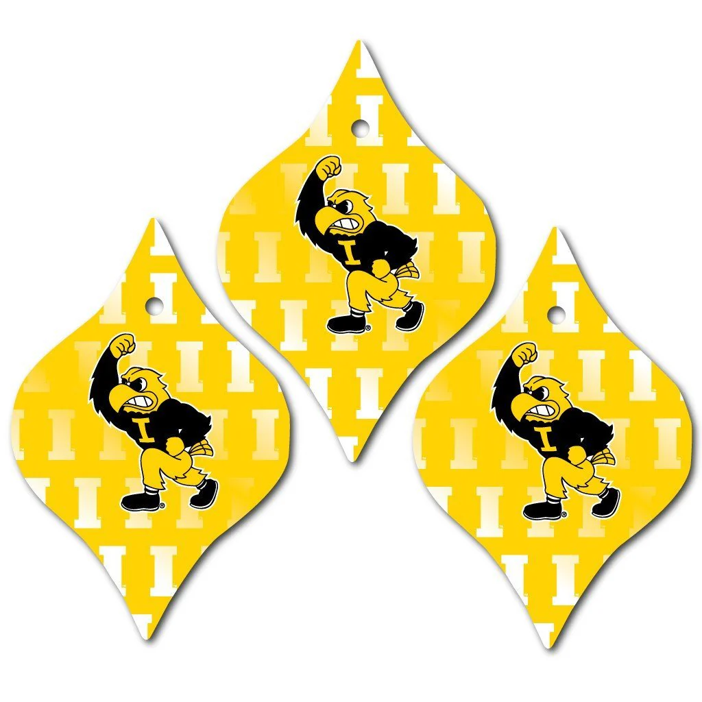 University of Iowa Hawkeyes Tapered Ornaments - Image 2