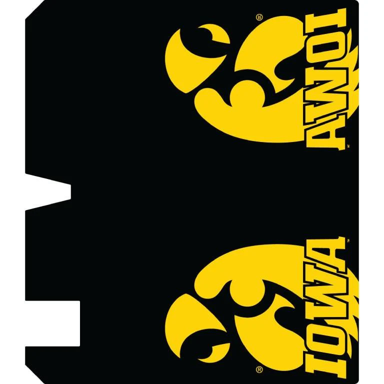 Black University of Iowa Hawkeyes Magnetic Mailbox Cover - Image 2