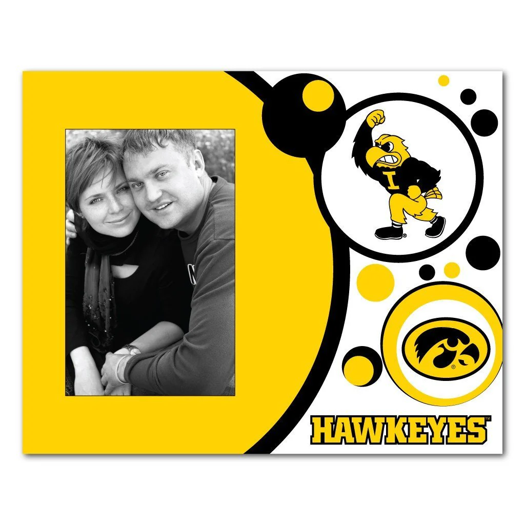 University of Iowa Circles Design Picture Frame