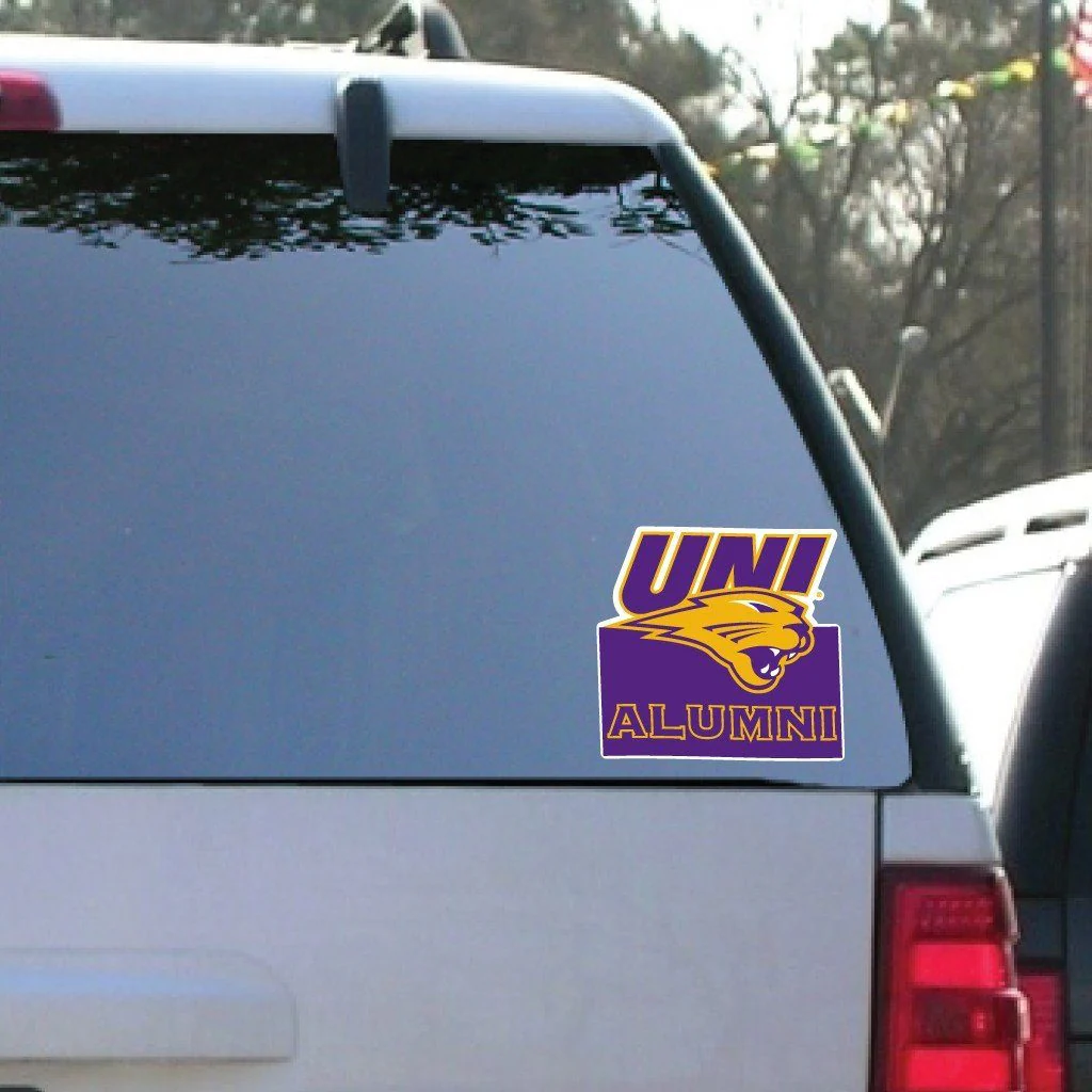University of Northern Iowa Alumni Window Decal Set of 2