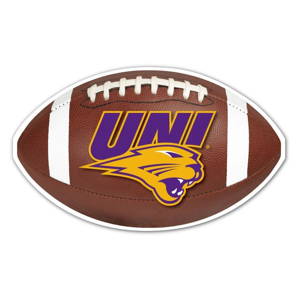 University of Northern Iowa Football Shaped Magnet - Image 2