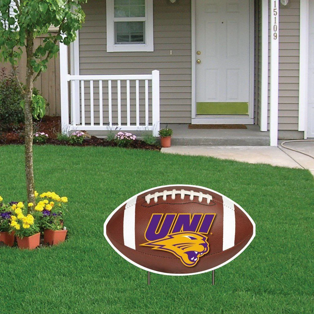 University of Northern Iowa Football Yard Sign