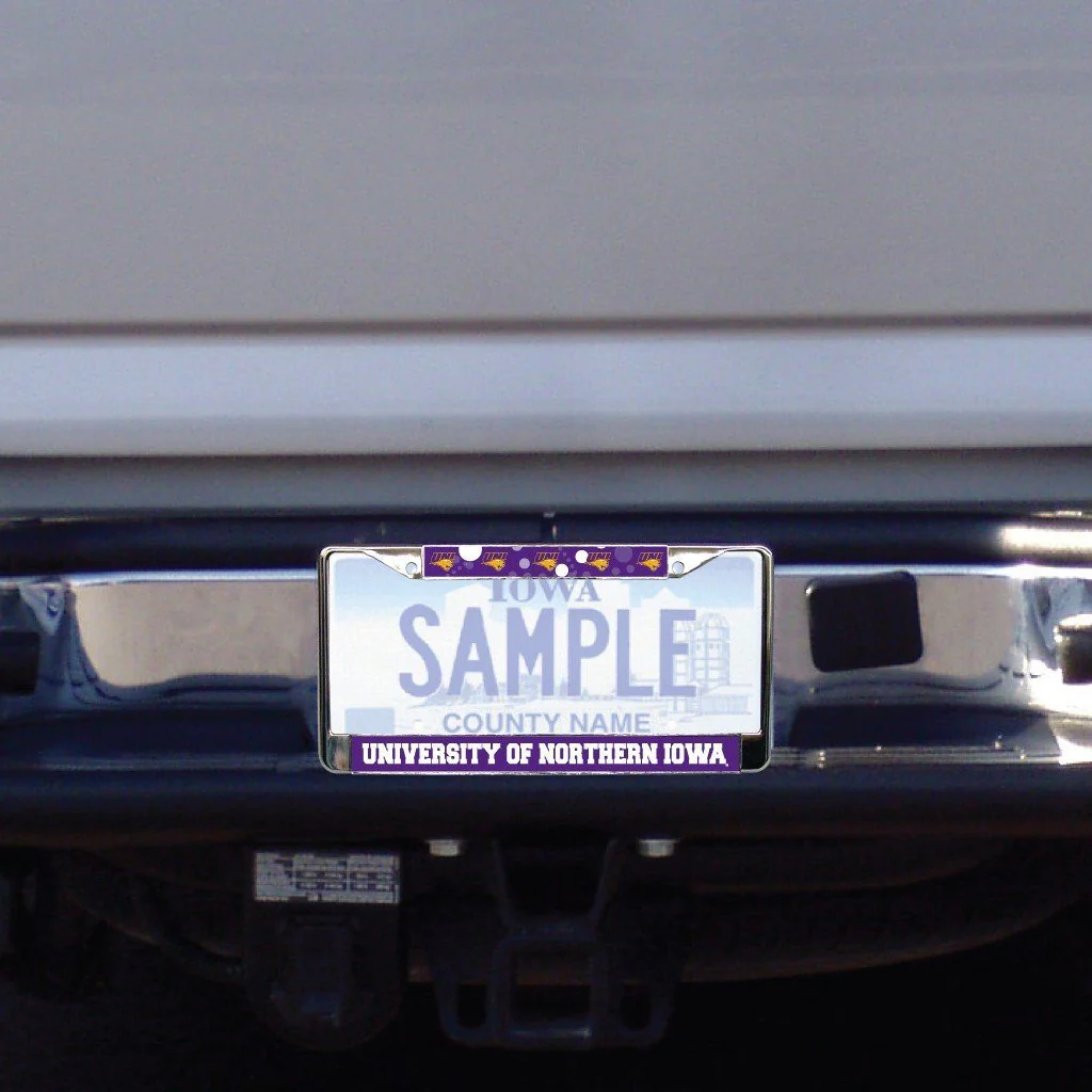 University of Northern Iowa Circles License Plate Frame - Image 2