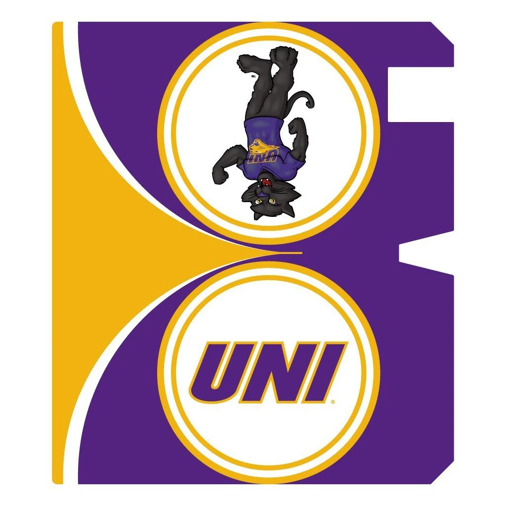 University of Northern Iowa Circle Design Magnetic Mailbox Cover - Image 2