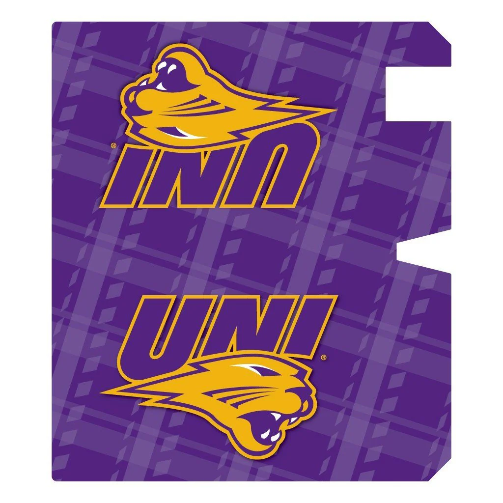 University of Northern Iowa Plaid Magnetic Mailbox Cover - Image 2
