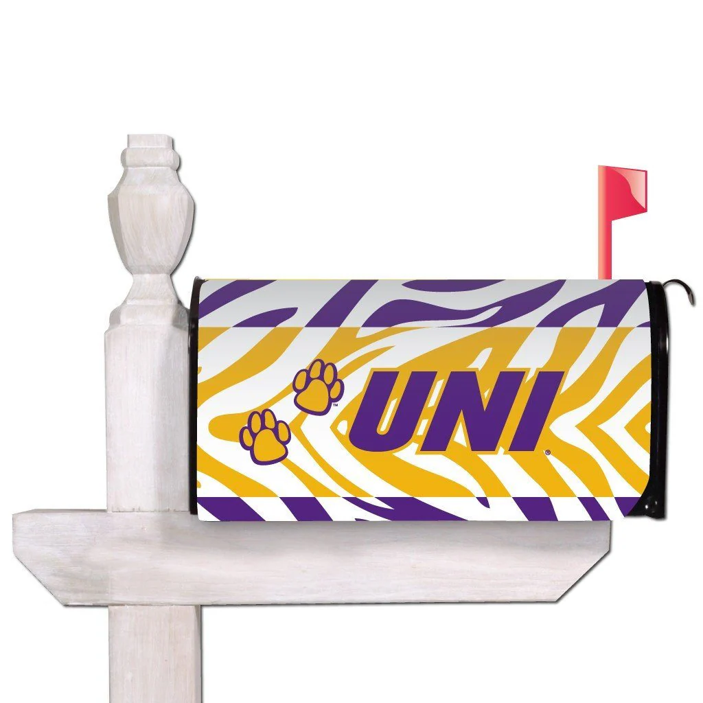 University of Northern Iowa Zebra Stripes Magnetic Mailbox Cover