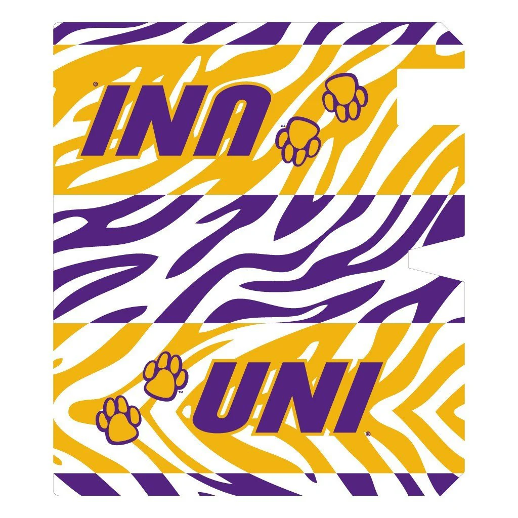 University of Northern Iowa Zebra Stripes Magnetic Mailbox Cover - Image 2