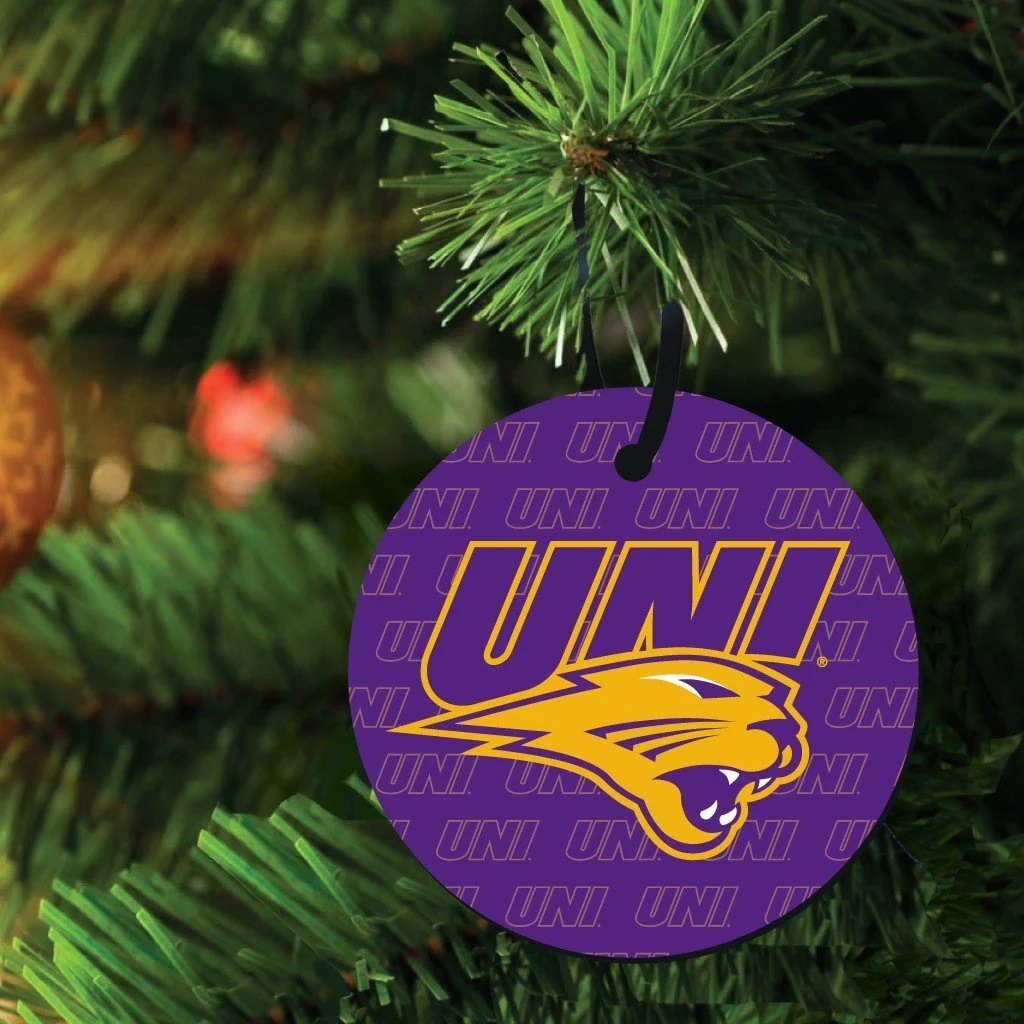 University of Northern Iowa Circle Shapes Ornament Set of 3