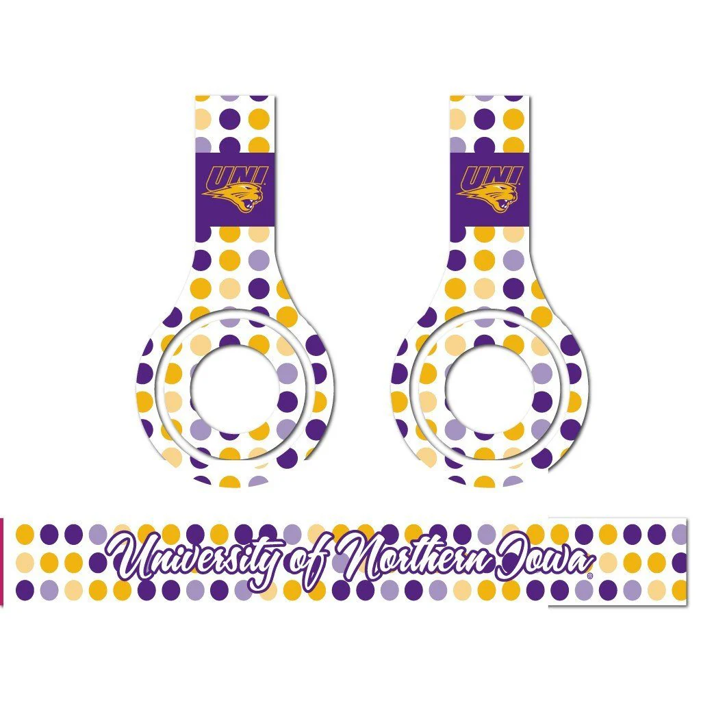 University of Northern Iowa Set of 3 Patterns Skins for Beats Solo HD - Image 4