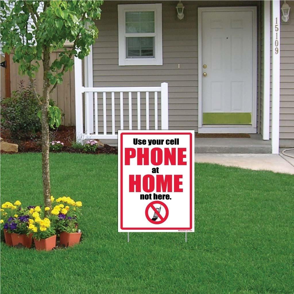 Use Your Cell Phone at Home Not Here Sign or Sticker