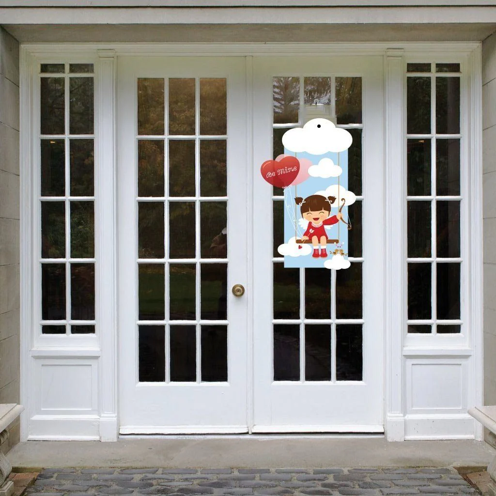 Valentine's Day Cupid Be Mine Door Decoration