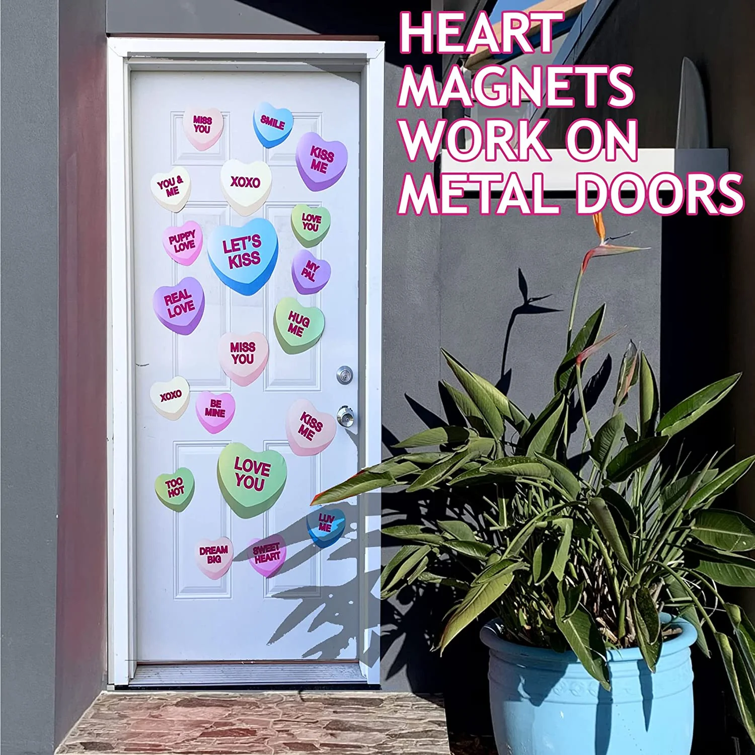 Candy Hearts Garage Door Magnets - Image 4
