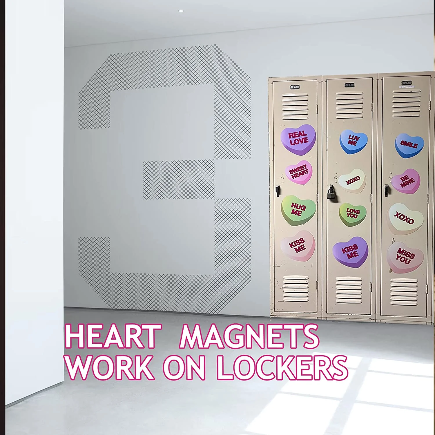 Candy Hearts Garage Door Magnets - Image 5