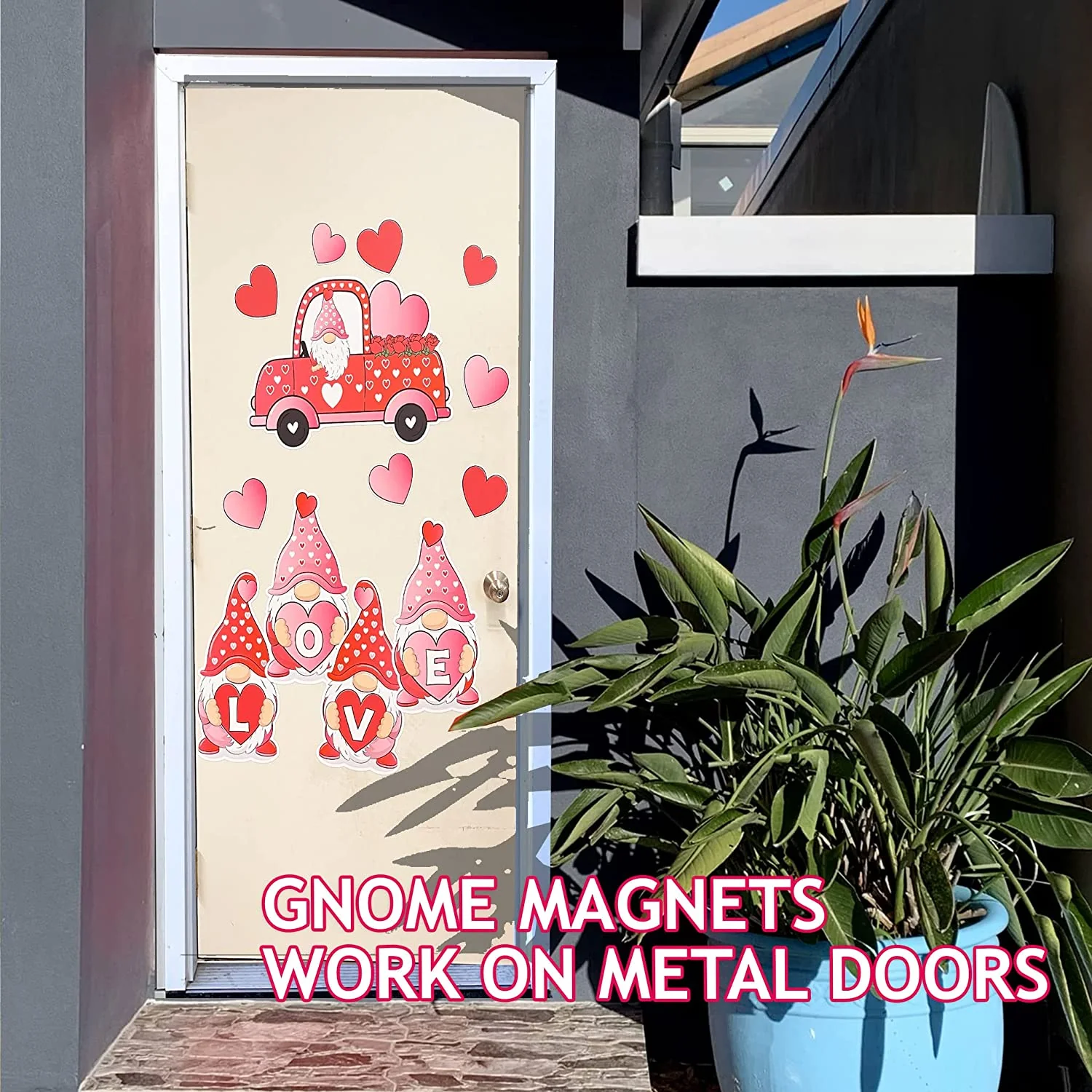 Valentine's Day Gnome Garage Door Magnets - Image 4