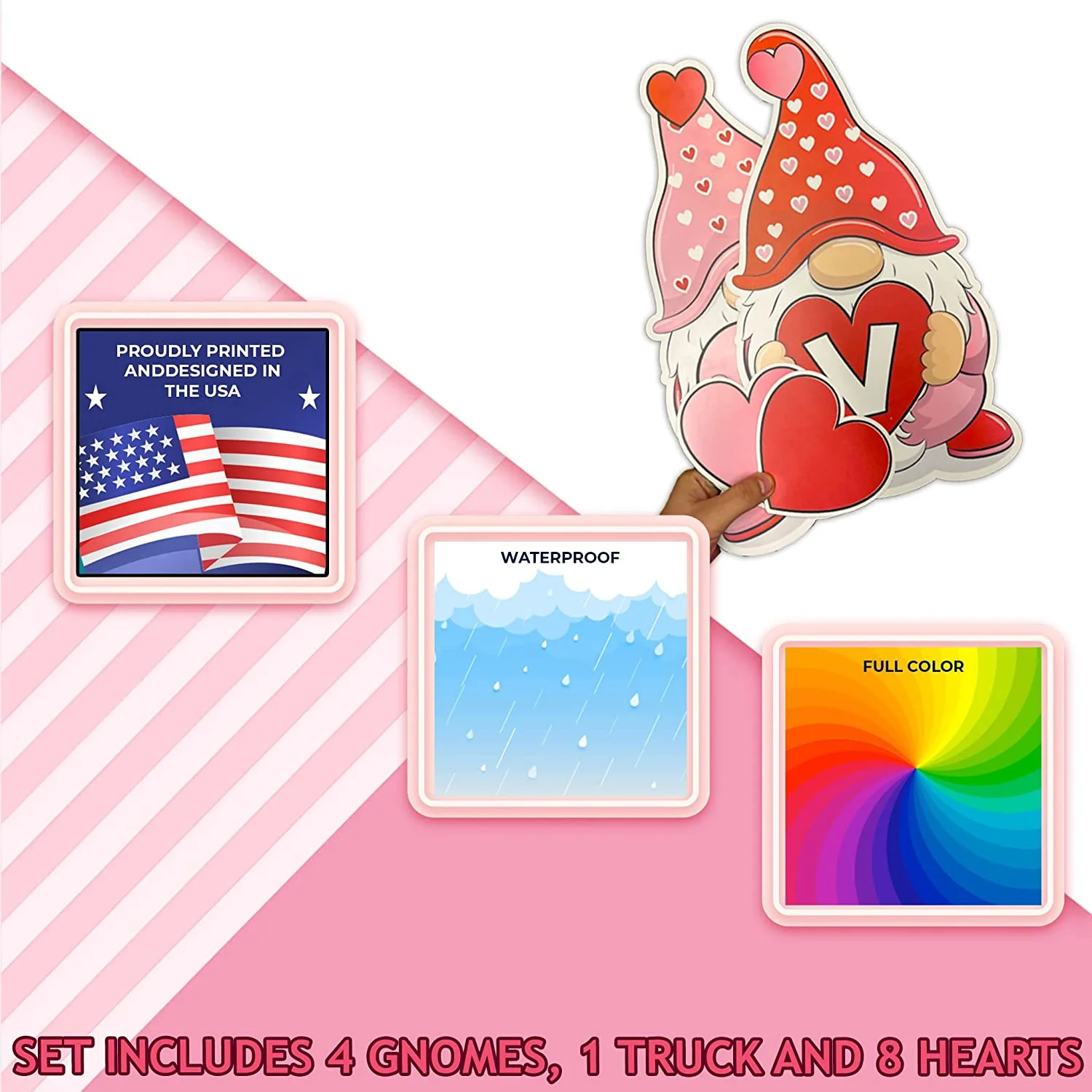 Valentine's Day Gnome Garage Door Magnets - Image 6