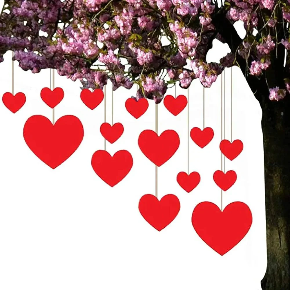 Valentine's Day Red Hearts Décor Bundle - Image 3