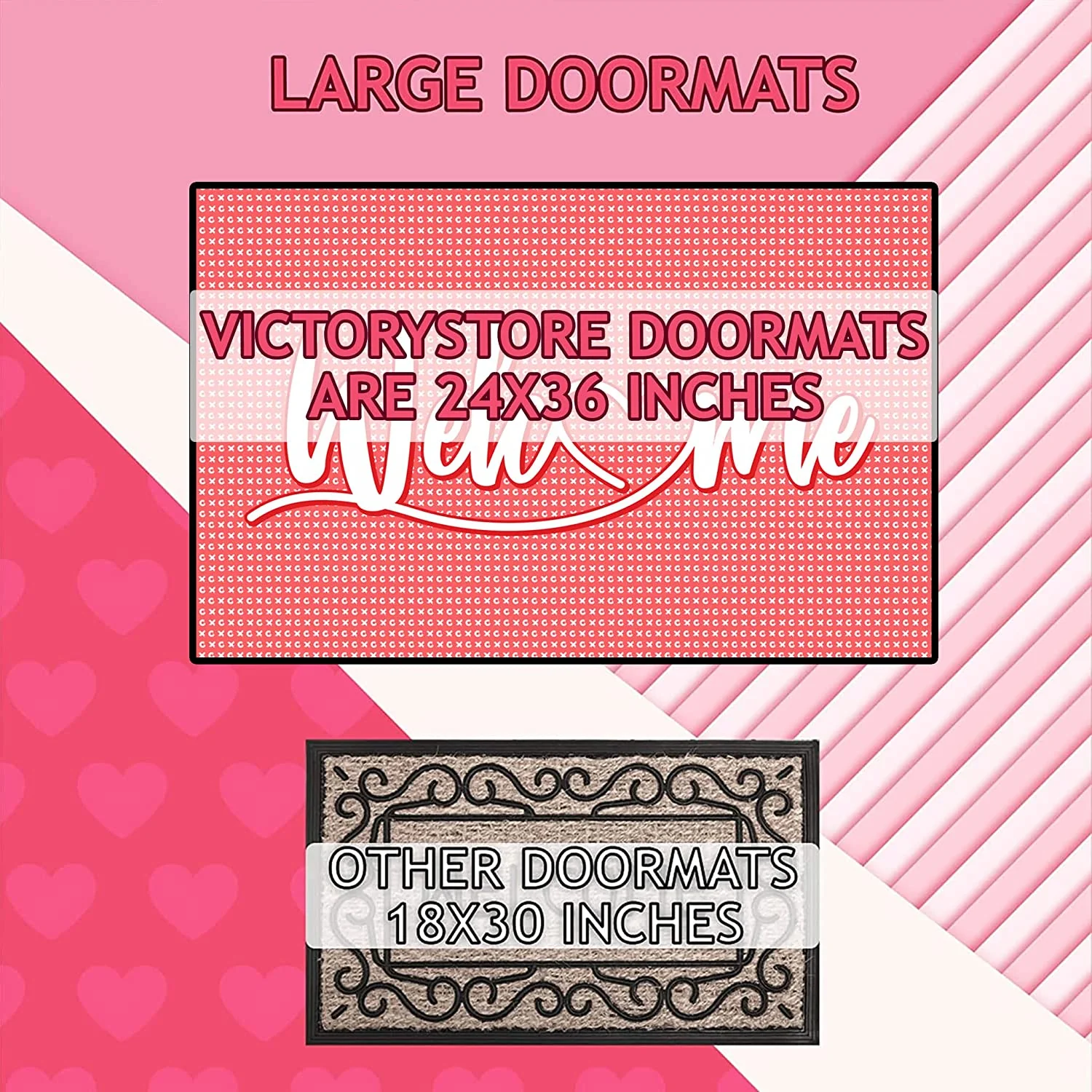 Valentine's Day Welcome Doormat - Image 4