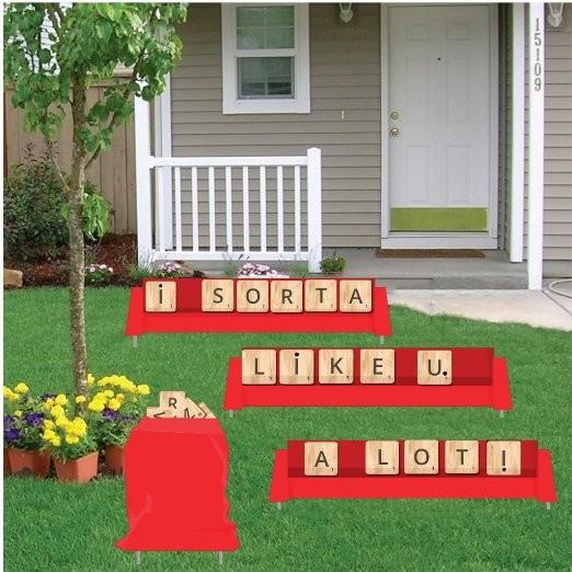 I Sorta Like You. A Lot! Valentine's Day Yard Card