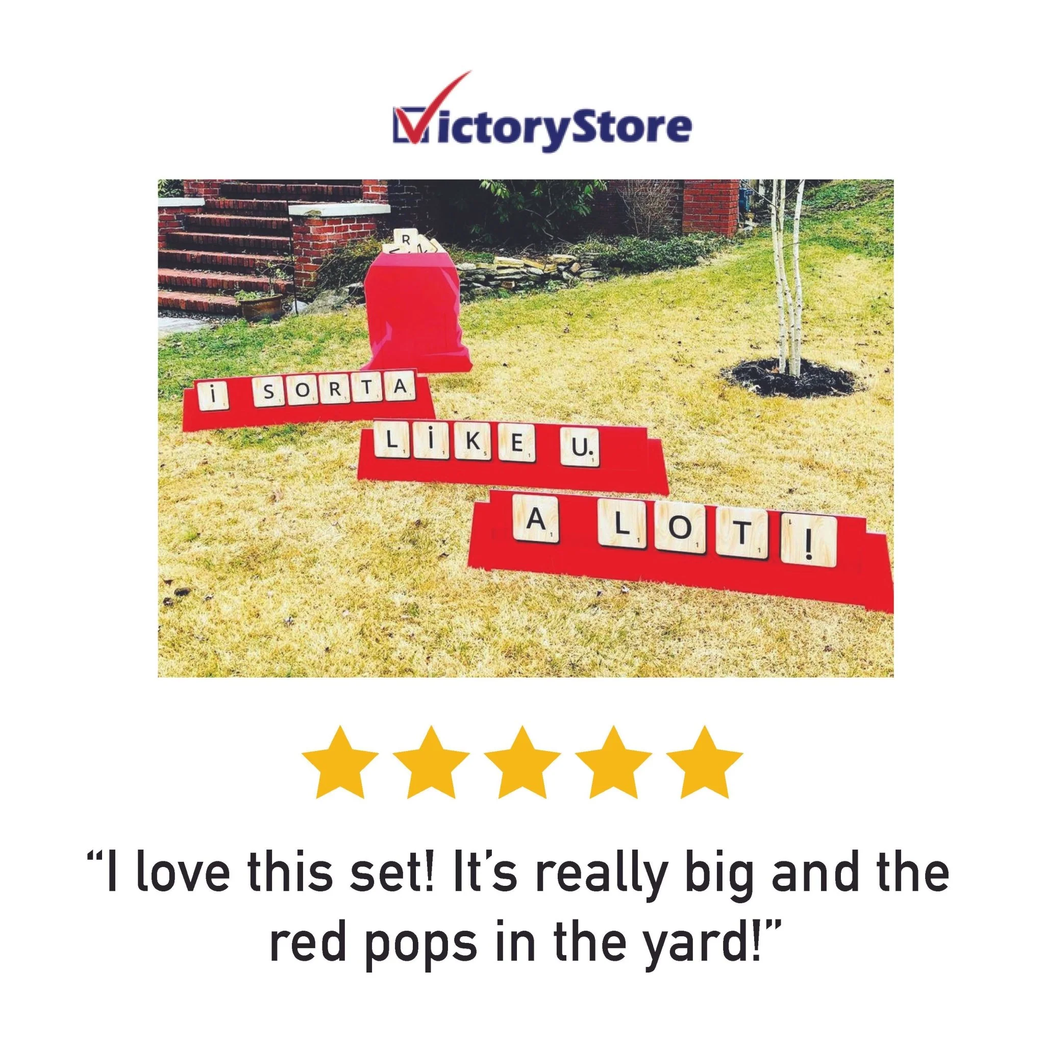 I Sorta Like You. A Lot! Valentine's Day Yard Card - Image 4