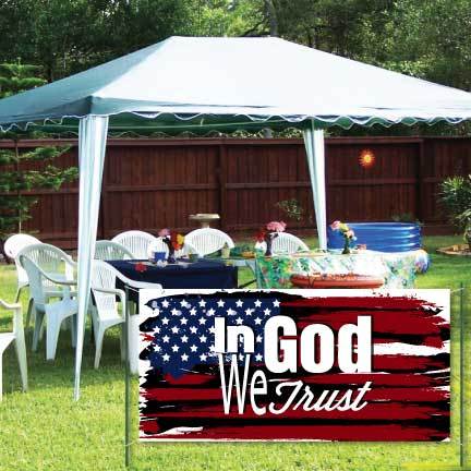 In God We Trust Waterproof Vinyl Banner