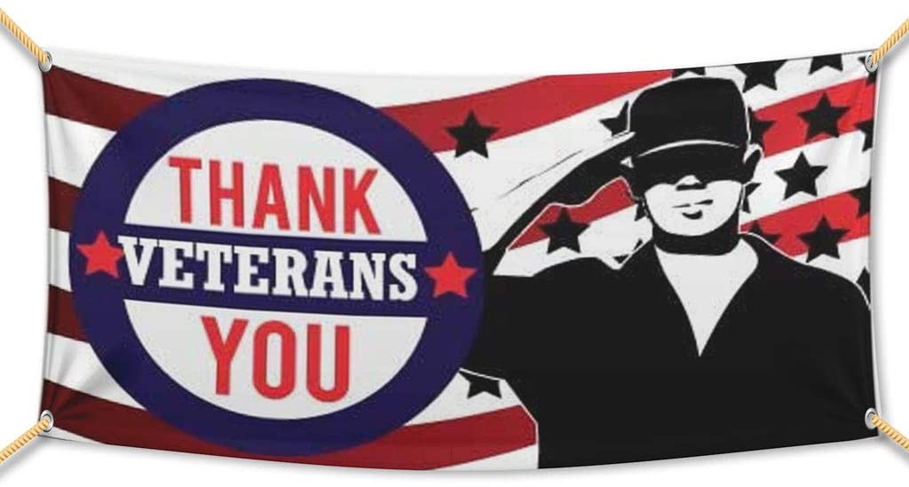 Thank you Veterans Waterproof Vinyl Banner - Image 2