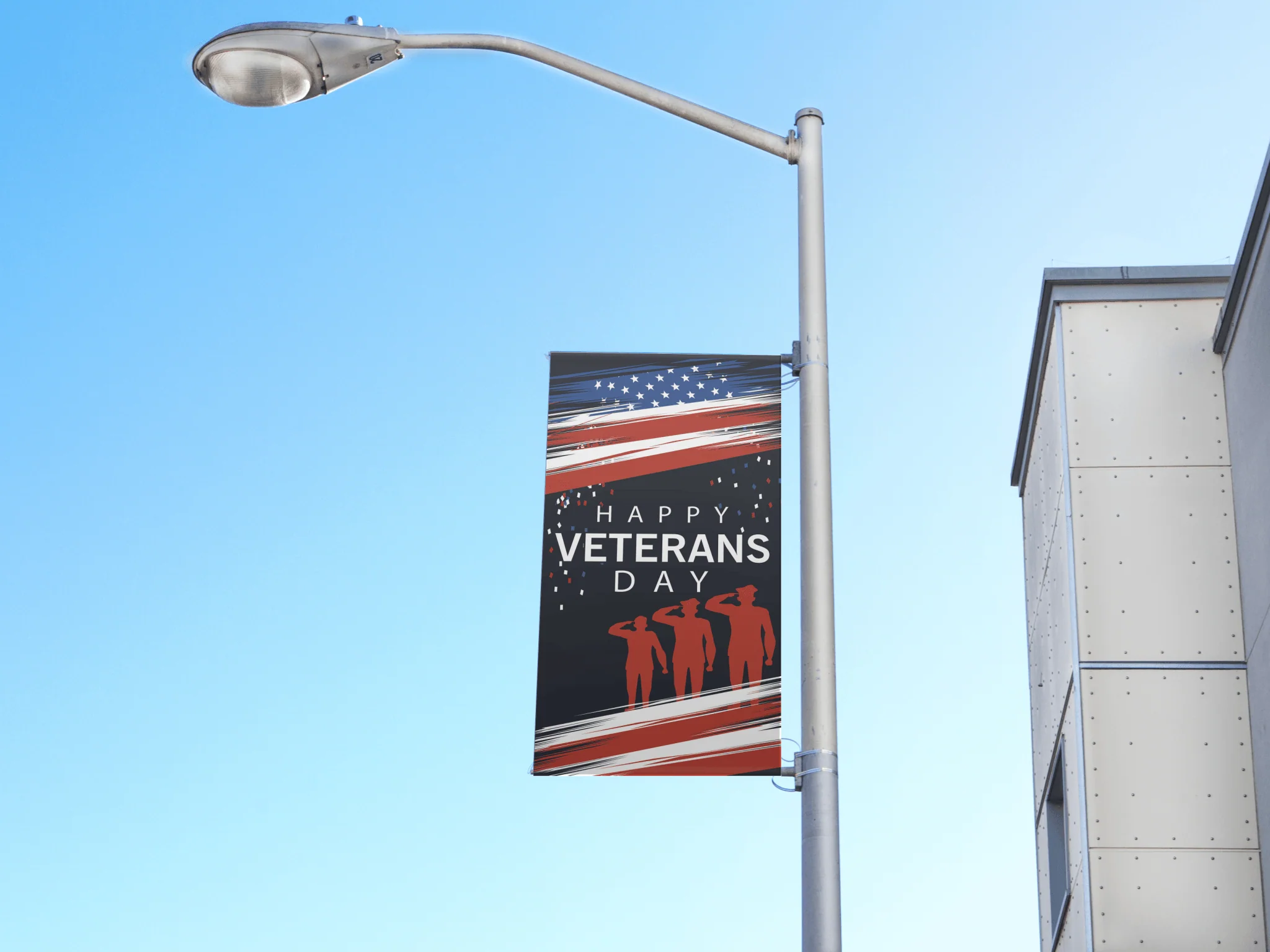 Veterans Day Pole Banner - Image 3