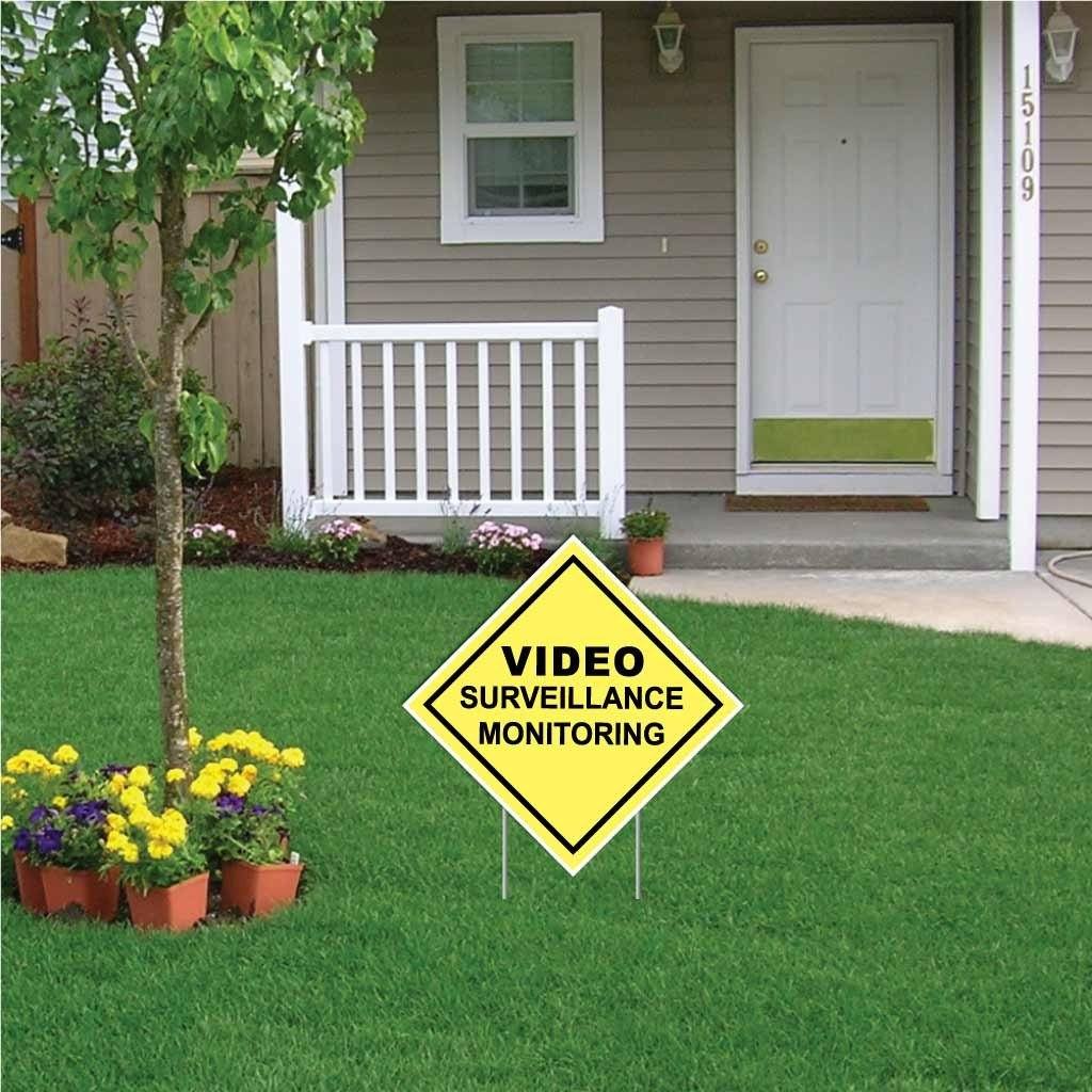 Video Surveillance Monitoring Sign or Sticker