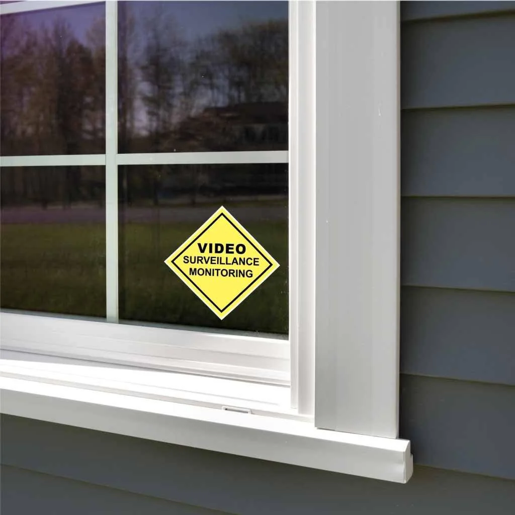 Video Surveillance Monitoring Sign or Sticker - Image 4