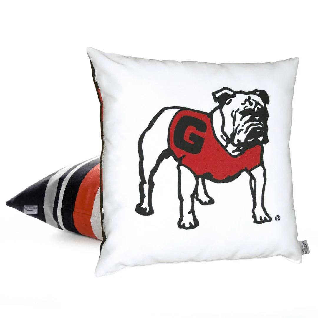 Vintage UGA Bulldogs Pillow Cover - Image 3