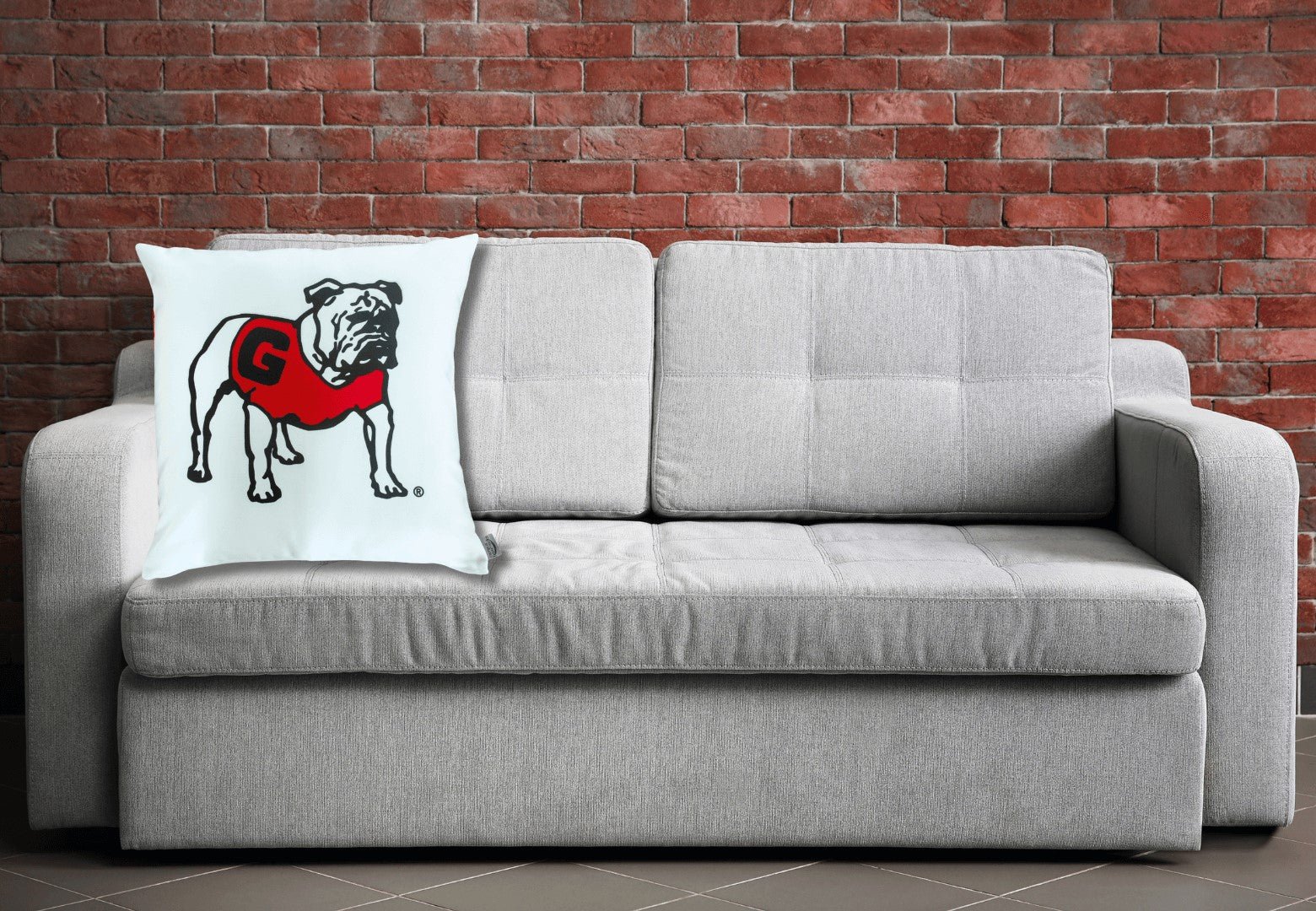 Vintage UGA Bulldogs Pillow Cover - Image 6