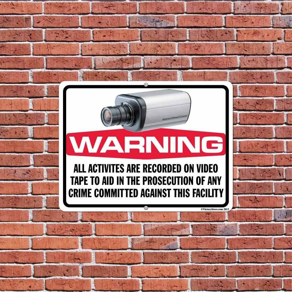 All Activities Are Being Recorded Sign or Sticker - Image 10