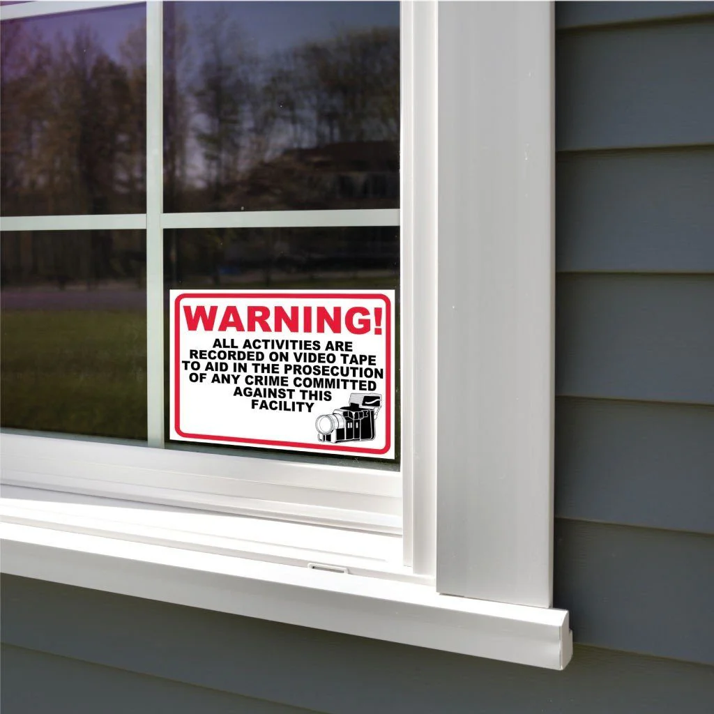 All Activities Are Being Recorded Sign or Sticker - Image 7