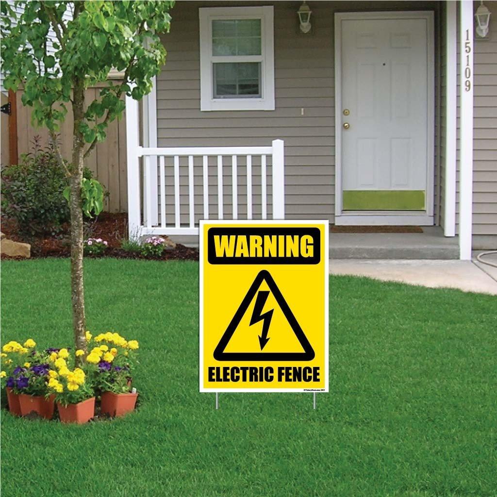Warning Electric Fence Sign or Sticker - Image 3