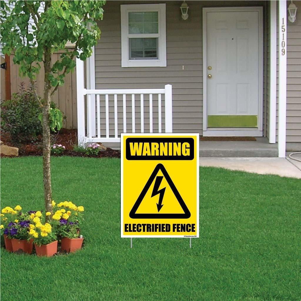 Warning Electric Fence Sign or Sticker - Image 8
