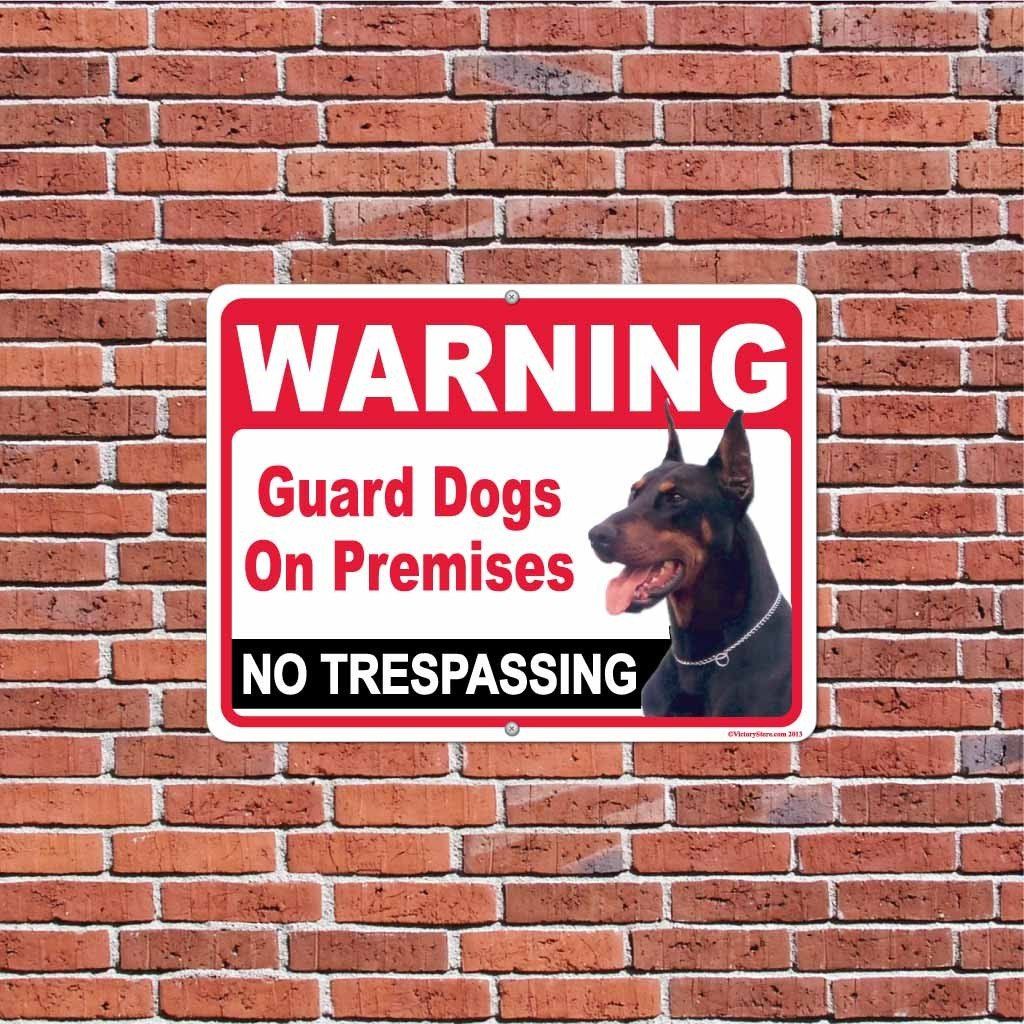 Warning Guard Dogs on Premises Sign or Sticker - Image 4