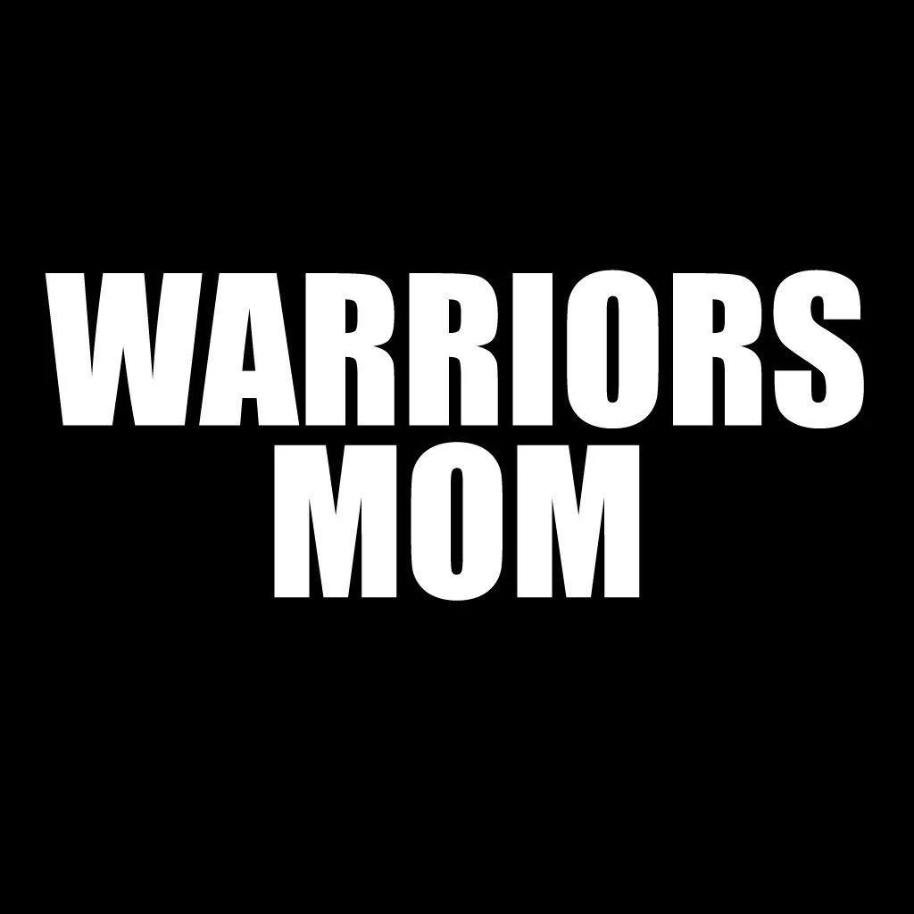 Warriors Mom Black Folding Camping Chair - Image 2