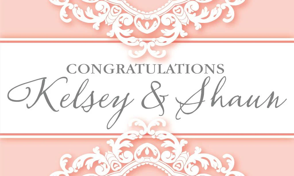 Custom Wedding Lace Banner - Image 3