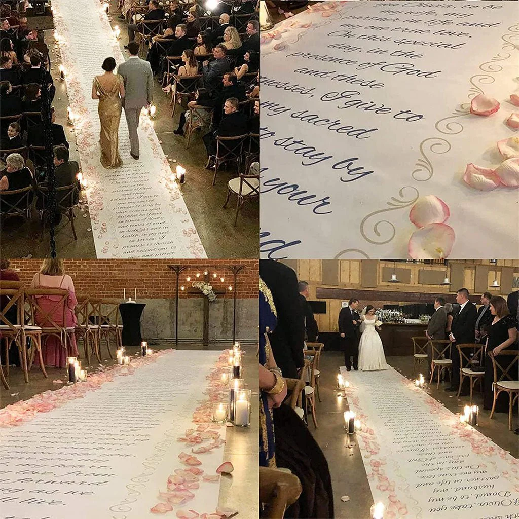 Wedding Bundle - Custom Aisle Runner - Cupcake Toppers - Photo Can Coolers - Image 2